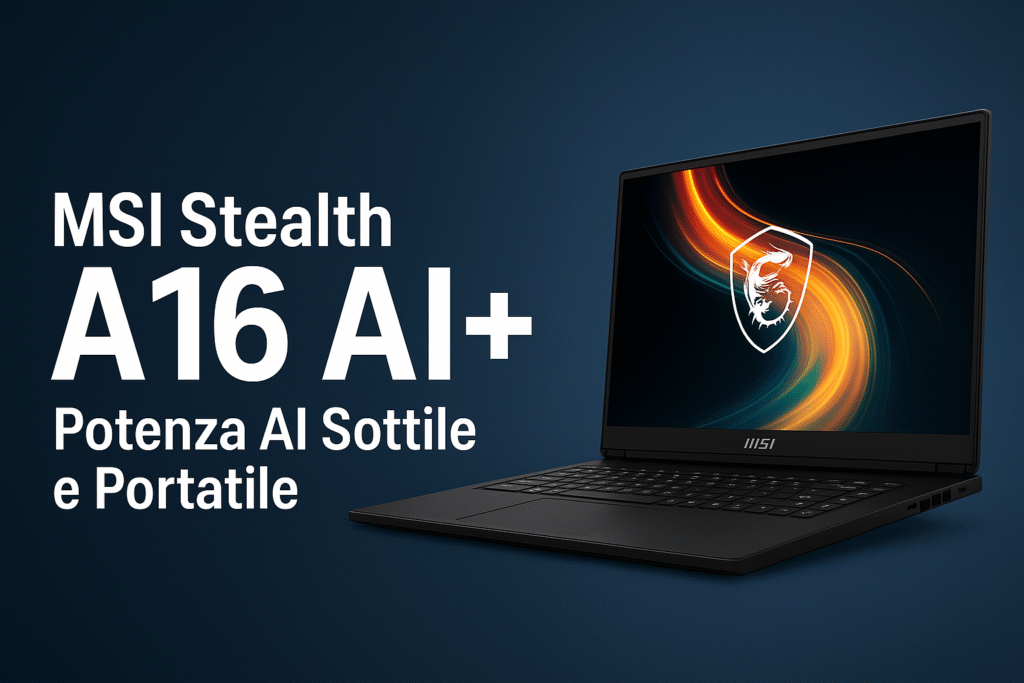 MSI Stealth A16 AI+ Recensione 2025: Potenza Intelligente in Soli 2.1 kg | Test Completo